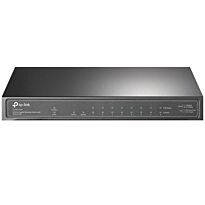 TP-Link 10-Port gigabit Desktop Switch with 8-Port PoE; 9 10/100/1000Mbps RJ45 ports, 1 Gigabit SFP port, Retail Box, 1 year Limited Warranty 