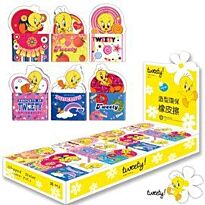 Tweety Shaped Eraser Non Pvc , Retail Packaging, No Warranty