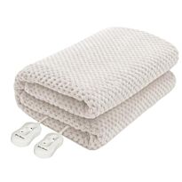 Pure Pleasure King Fullfit Coral Fleece Electric Blanket - 183cm x 205cm Retail Box 1 year warranty