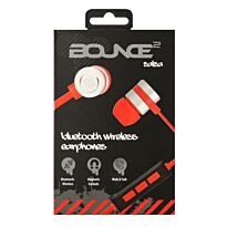 Bounce Salsa Series Bluetooth Aluminium Body Earphone - Red/Black