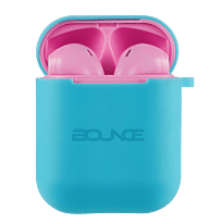 Bounce Buds Series True Wireless Earphones with Silicone Accessories - Pink and Blue