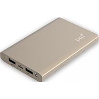 PQI - 5000V Universal Mobile Power Bank - 9.7mm Slim Design - Gold