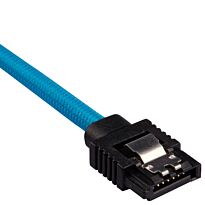 Corsair Premium Sleeved SATA 6Gbps 30cm Cable ? Blue