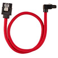 Corsair Premium Sleeved SATA 6Gbps 30cm 90? Connector Cable ? Red