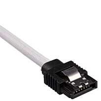 Corsair Premium Sleeved SATA 6Gbps 30cm Cable ? White