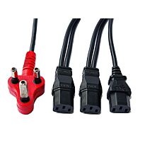 Unbranded 3 way 3.8m power cable - Dedicated SA Plug to IEC Female