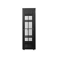 Linkbasic 42U 1M Deep Cabinet 4 Fans 3 Shelves & Perforated Steel Doors