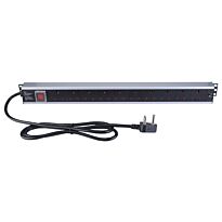 Linkbasic 10 Way Aluminium Moulded Rack Mount PDU