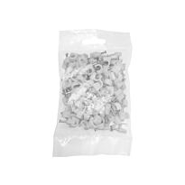 6mm Cable Clips 100 Pack White