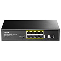 Cudy 8 Port Fast Ethernet PoE 115W 2 Gigabit Switch | FS1010PG