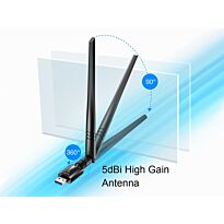 Cudy Dual Band WiFi 5 1300Mbps 5dBi USB 3.0 Adapter | WU1400