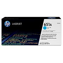 HP 651A Cyan Print Cartridge - LJ Enterprise 700 Color Mfp M775 Series