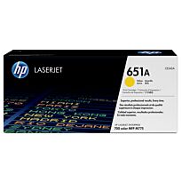 HP 651A Yellow Print Cartridge - LJ Enterprise 700 Color Mfp M775 Series
