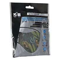 Clinic Gear Anti-Microbial Printed Mask Ladies Jungle - Navy