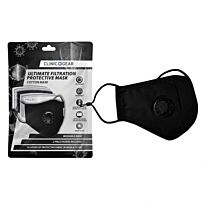 Clinic Gear Washable Protective Mask with filter - Black