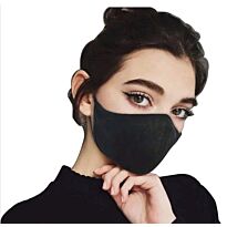 Clinic Gear Washable Solid School Mask Adults - Black