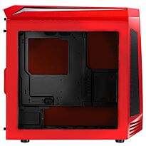 Bitfenix AEG-300-RKWN1 AEgis core - Red + Windowed + Icon Display