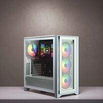 Corsair iCUE 4000X RGB Tempered Glass Mid-Tower ATX Case ? White