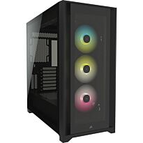 Corsair iCUE 5000X RGB Tempered Glass Mid-Tower ATX PC Smart Case ? Black