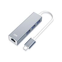 DM TYPE-C TO 3 X USB3.0 + GIGLAN - CHB013