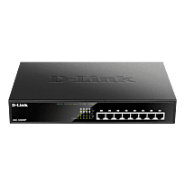 D-Link 8-Ports 10/100/1000Mbps Unmanaged Gigabit Switch (Metal Case; 8 x POE ports)