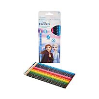 Frozen 12 Colour Pencils Triangular Multi