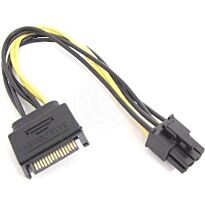 SATA Male 15 Pin To 6 Pin PCI-E