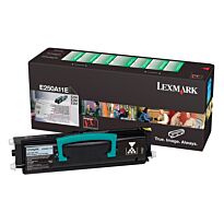 Lexmark E250A11E Black Toner Cartridge 3,500 Pages Original Single-pack