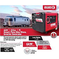 Ellies Smart 4KW Pure Sine Wave Inverter Generator