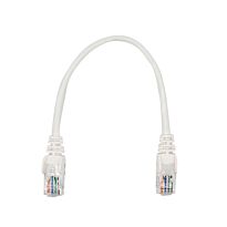 Linkbasic 22cm UTP Cat5e Flylead White