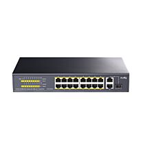 Cudy 16-Port Unmanaged PoE+ Switch - Rack Mount