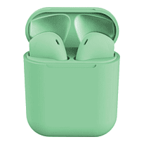 Geeko Siamese True Bluetooth Wireless Earbuds With Charging Dock And Microphone Green