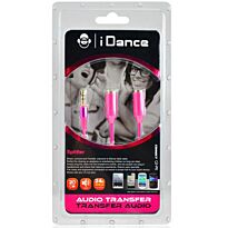 iDance Connect-C2 3.5mm 1-2 Splitter - Pink