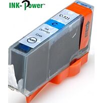 InkPower Generic Canon C521 for use with Canon Pixma IP3600 IP4600 IP4700 MP540 MP550 MP560 MP620 MP630 MP640 MP980 MP990 MX860 MX870 Cyan Ink Cartridge