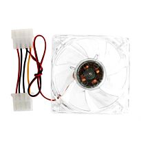 80mm Clear case fan with Blue LED