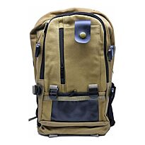 Macaroni Versitas Lightweight Canvas Multipurpose Backpack Brown