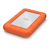 Seagate LaCie Rugged Mini series 2TB USB 3.0 External Hard Drive Orange/Silver