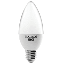 Luceco E27 Candle 3W - LC27W3W20/2-LE - Warm White - 2 Pack LED - 200 Lumens - 25000hrs