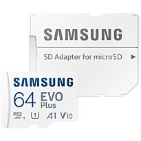 Samsung Evo+ Micro SD 64GB SDXC + adaptor