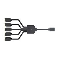 Cooler Master 1 Into 5 Addressable ARGB Splitter Cable 50cm Daisy-chaining capability 5-pin and 4-pin ARGB header compat