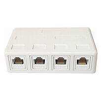 4 way RJ45 Wall Box