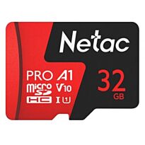Netac P500 Extreme Pro 32GB Class 10 V10 U1 MicroSDHC Card & Adapter