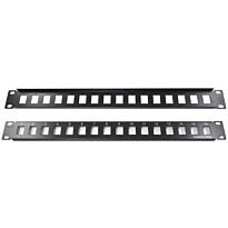 NetiX 16 Port Blank Patch Panel-CAT5E