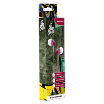Pro Bass Genesis series Packaged Aux earphone No Microphone Pink