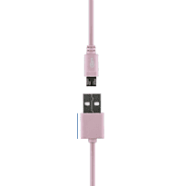 Pro Bass Power Series Boxed Round Micro USB Cable Pink