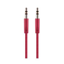 Pro Bass Chain Series Blister Flat Auxiliary Cable Red