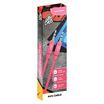 Pro Bass Unite Series- Boxed Auxiliary Cable-Pastel Pink 1m