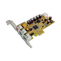 Sunix 1-port 24V & 2-port 12V Powered USB PCI Express Add-On Card