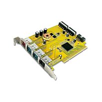 Sunix 1-port 24V & 2-port 12V & 1-port 5V Powered USB PCI Add-On Card