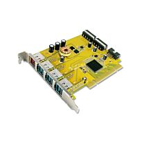 Sunix 1-port 24V & 3-port 12V Powered USB PCI Add-On Card